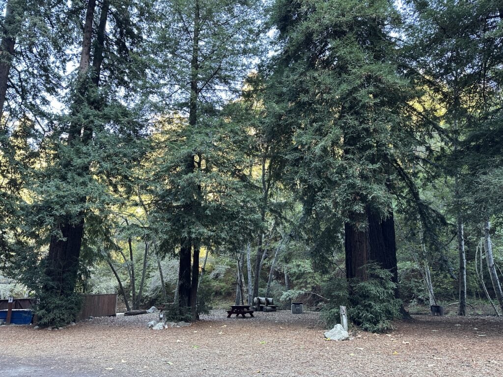 big sur riverside campground site