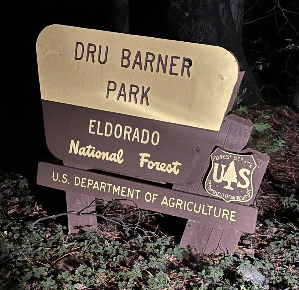 dru barner park sign