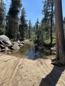 north fork stanislaus river 3 foot deep water crossing