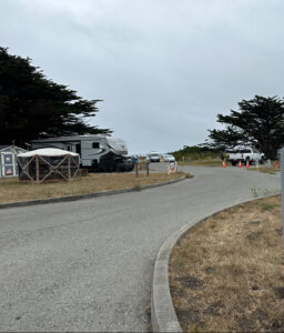 entrance road to the campground