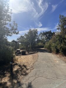 campsite from the road view